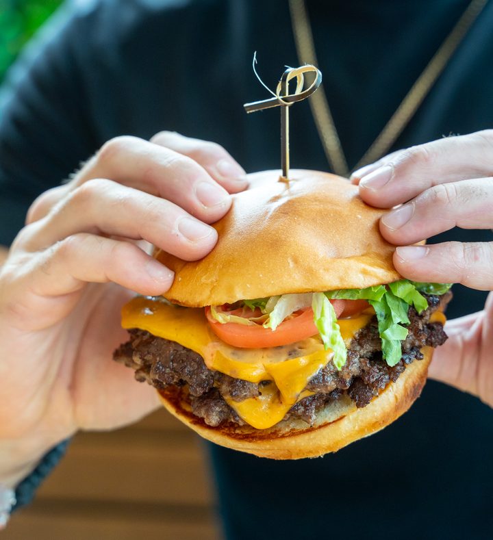 Copa prime beef smash burger at La Favella
